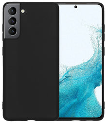Samsung S22 Hoesje Siliconen Backcover Lichtgewicht - Zwart