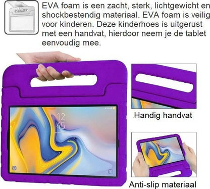 iPad 4 Kinderhoes Shockabsorberend Foam - Paars