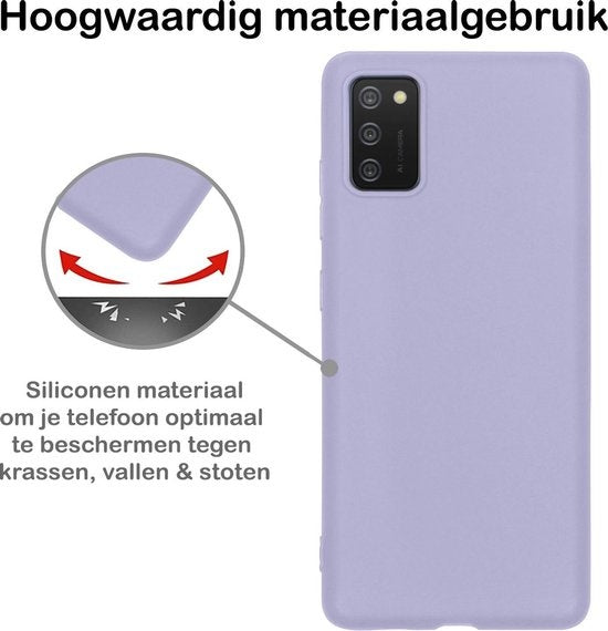 Samsung A02s Hoesje Siliconen - Lila