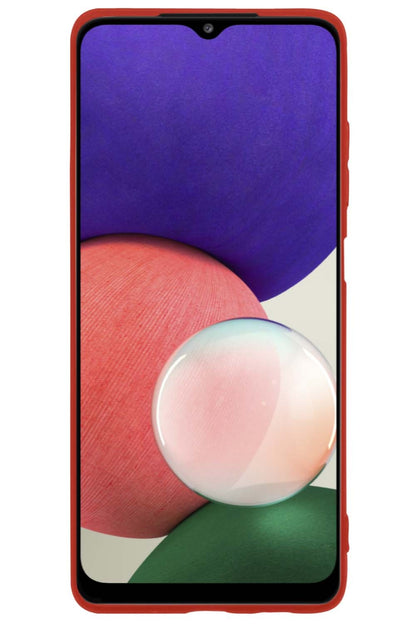 Samsung A22 4G Hoesje Siliconen - Rood