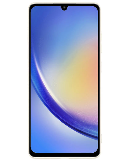 Samsung A34 Hoesje Siliconen - Wit