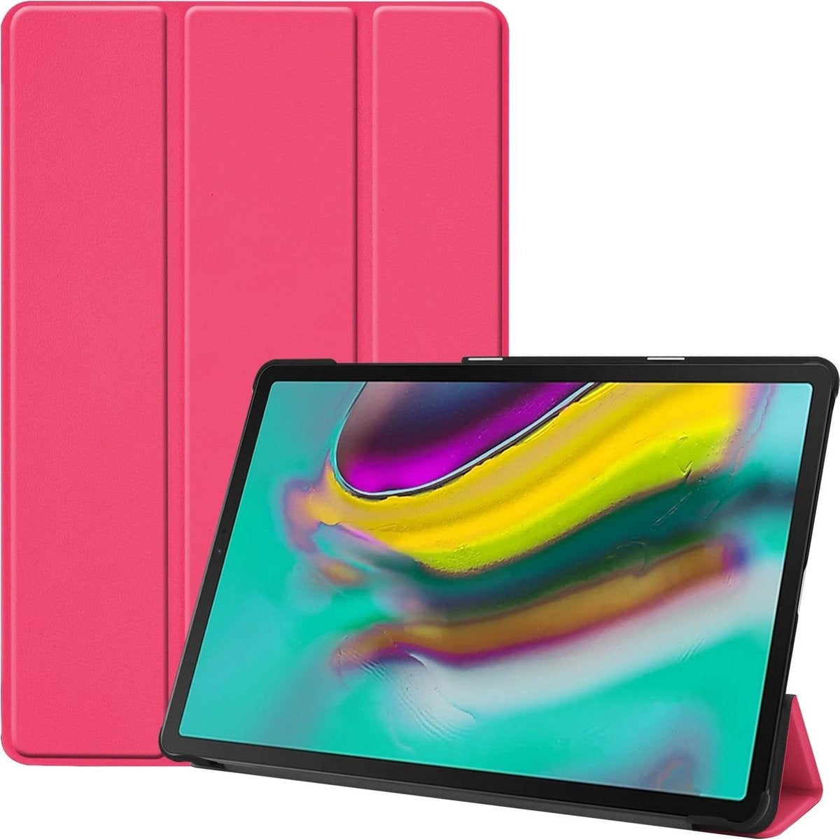 Samsung Galaxy Tab S5e Hoesje Book Case - Donkerroze