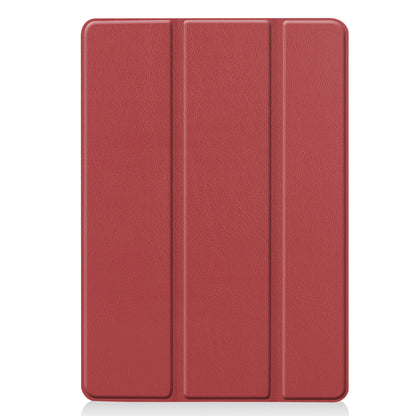 iPad 10.2 2021 Trifold Bookcase Hoes - Donkerrood