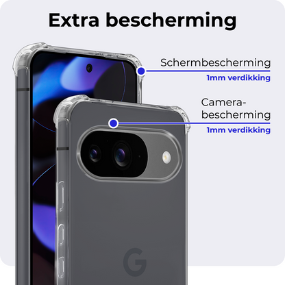 Google Pixel 10 Hoesje Shockproof Backcover Siliconen - Transparant