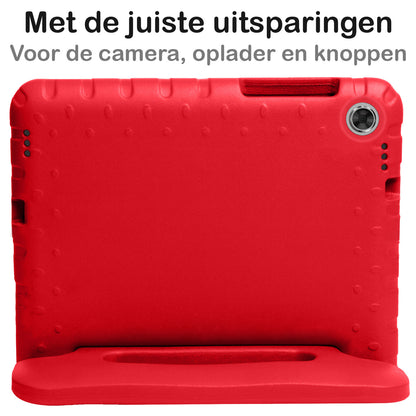 Lenovo Tab M10 FHD Plus 2nd Gen Kinderhoes Shockabsorberend Foam - Rood