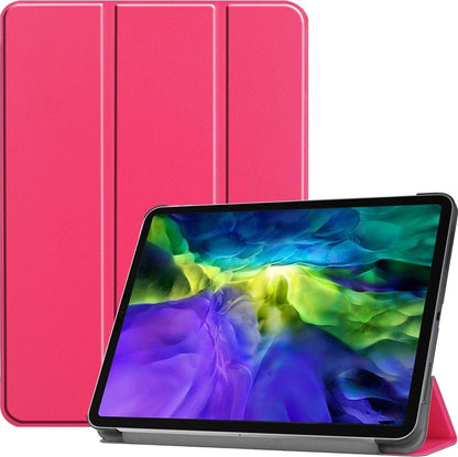 iPad Pro 2020 (11 inch) Trifold Bookcase Hoes - Donkerroze