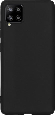 Samsung A12 Hoesje Siliconen Backcover Lichtgewicht - Zwart