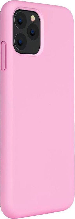 iPhone 11 Pro Max Hoesje Siliconen Backcover Lichtgewicht - Roze