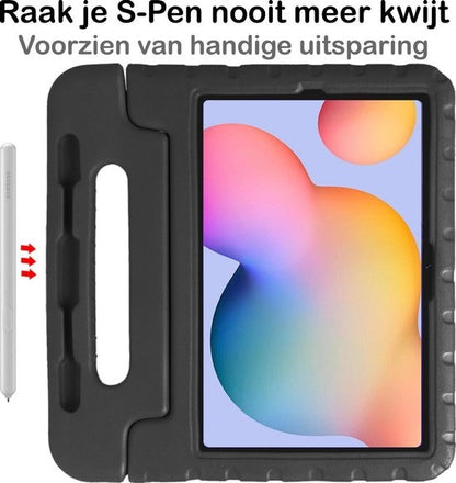 Samsung Galaxy Tab S6 Lite Kinderhoes Shockabsorberend Foam - Zwart