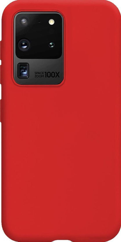 Samsung S20 Ultra Hoesje Siliconen Backcover Lichtgewicht - Rood