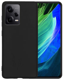 Xiaomi Redmi Note 12 Pro Hoesje Siliconen Backcover Lichtgewicht - Zwart
