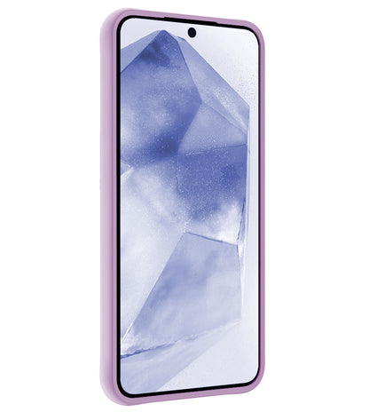 Samsung A55 Hoesje Siliconen Backcover Lichtgewicht - Lila