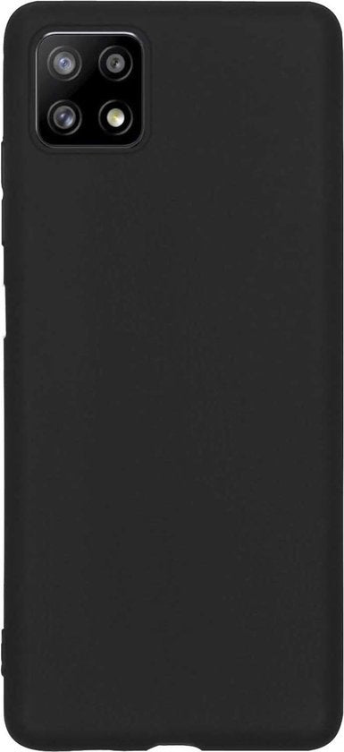 Samsung A22 5G Hoesje Siliconen Backcover Lichtgewicht - Zwart