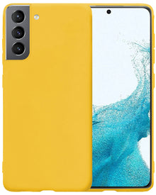 Samsung S22 Plus Hoesje Siliconen Backcover Lichtgewicht - Geel