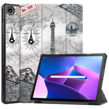 Lenovo Tab M10 Plus 3rd Gen Trifold Bookcase Hoes - Eiffeltoren