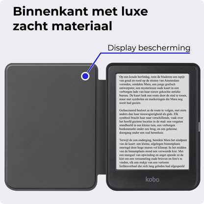 Kobo Clara BW Bookcase Hoes Shockabsorberend - Rosé Goud