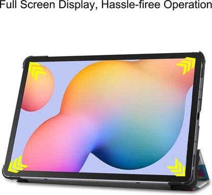 Samsung Galaxy Tab S6 Lite Trifold Bookcase Hoes - Vlinders