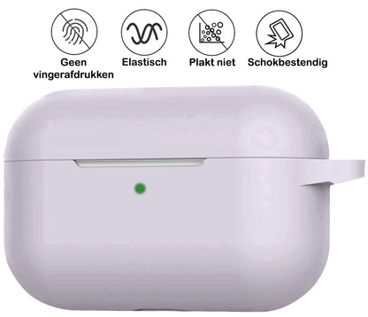 AirPods 3 Hoesje Siliconen met Clip - Transparant