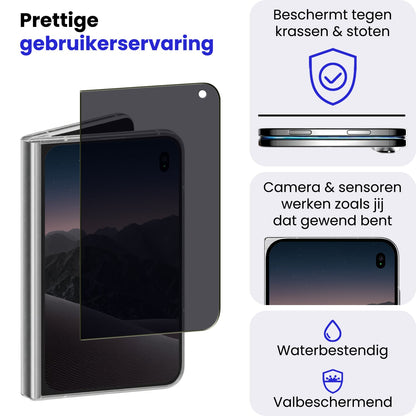 iPhone Duo Screenprotector Gehard Glas - Privacy