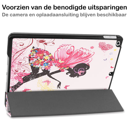 iPad 10.2 2021 Trifold Bookcase Hoes - Elfje