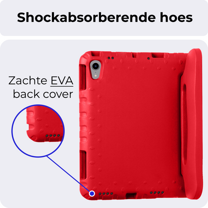iPad Mini 7 Kinderhoes Shockabsorberend Foam - Rood