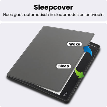Kobo Elipsa 2E Bookcase Hoes Shockabsorberend - Grijs