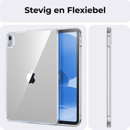 iPad 2022 / 2025 (A16 ) Hoesje Siliconen Backcover Lichtgewicht - Transparant
