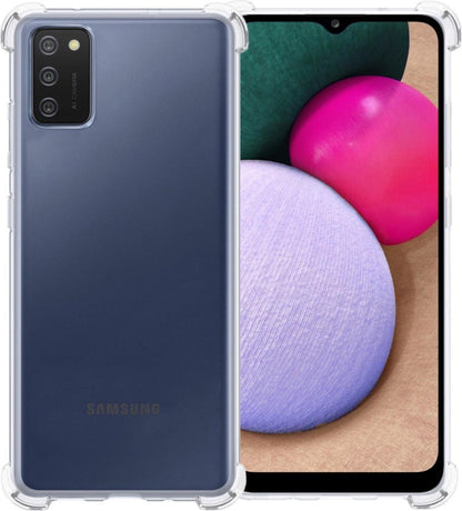 Samsung A02s Hoesje Shockproof Backcover Siliconen - Transparant