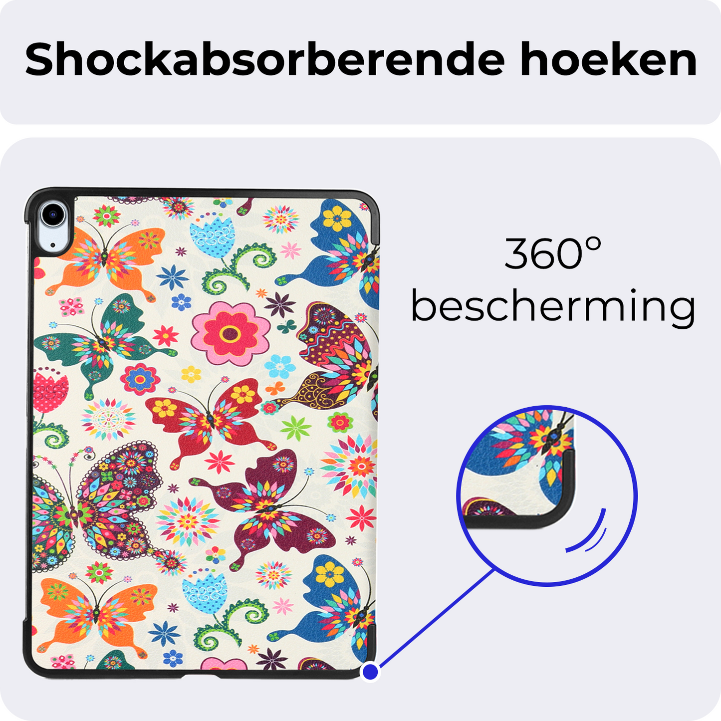 iPad Air 2024 (11 inch) Hoesje Book Case - Vlinders