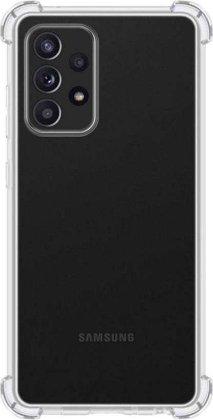 Samsung A72 Hoesje Shockproof Backcover Siliconen - Transparant