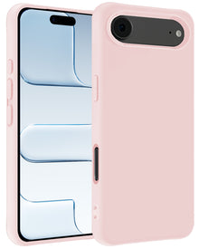 iPhone Air Hoesje Siliconen Backcover Lichtgewicht - Lichtroze