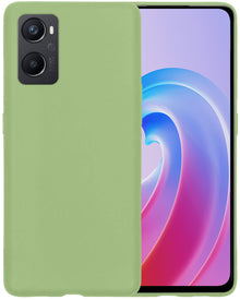 OPPO A76 Hoesje Siliconen Backcover Lichtgewicht - Groen