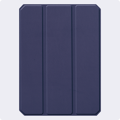 iPad Mini 7 Trifold Bookcase Hoes met Penhouder voor Apple Pen - Donkerblauw