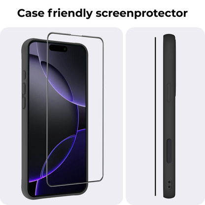 iPhone 16 Pro Screenprotector Flexibel Glas met Installatieframe