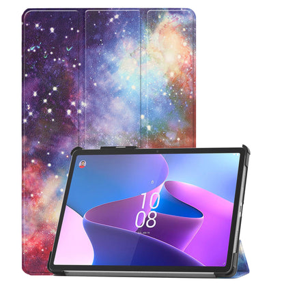 Lenovo Tab P11 Pro Trifold Bookcase Hoes met Penhouder Lenovo Pen - Galaxy