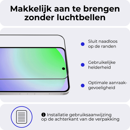 Samsung S24 FE Screenprotector Gehard Glas - Full Screen