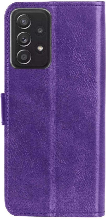 Samsung A52s Hoesje Bookcase Cover met Kaarthouder - Paars
