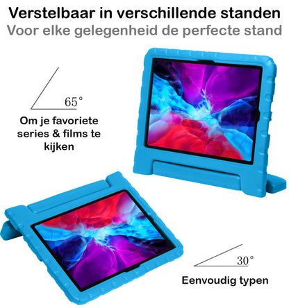 iPad Pro 2022 (11 inch) Kinderhoes Shockabsorberend Foam - Blauw