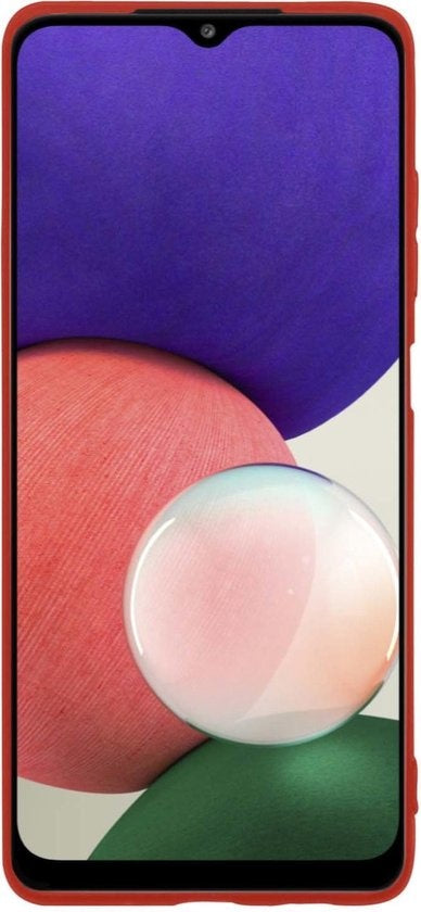 Samsung A22 5G Hoesje Siliconen Backcover Lichtgewicht - Rood