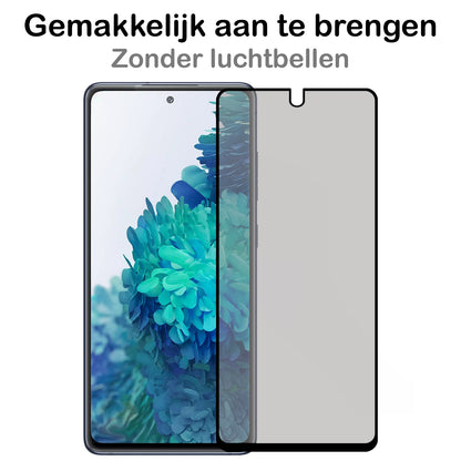Samsung S20 FE Screenprotector Gehard Glas - Privacy