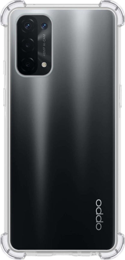 OPPO A54 5G Hoesje Shockproof Backcover Siliconen - Transparant