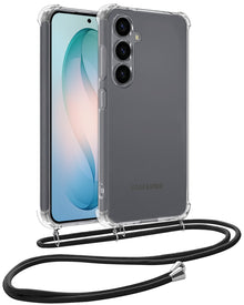 Samsung S26 Hoesje met Koord Backcover Shockproof - Transparant