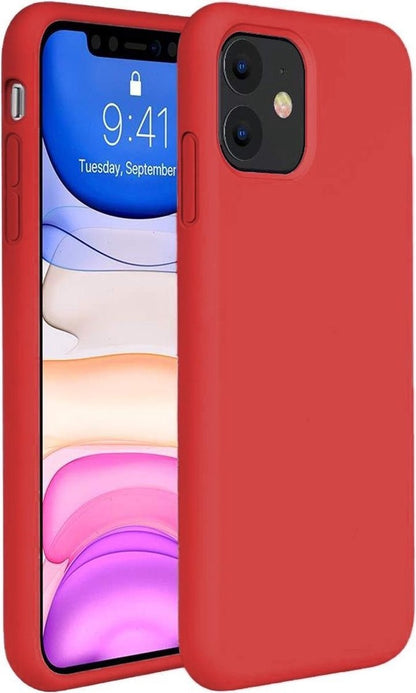 iPhone 11 Hoesje Siliconen Backcover Lichtgewicht - Rood
