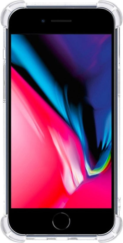 iPhone 8 Hoesje Shockproof Backcover Siliconen - Goud