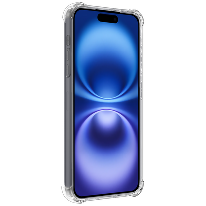 iPhone 16 Plus Hoesje Kaarthouder Backcover Shockproof - Transparant