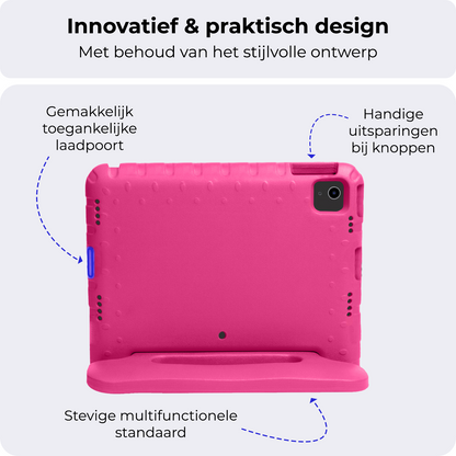 iPad Air 2024 / 2025 (13 inch) Kinderhoes Shockabsorberend Foam - Roze