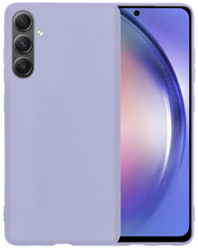 Samsung A54 Hoesje Siliconen Backcover Lichtgewicht - Lila