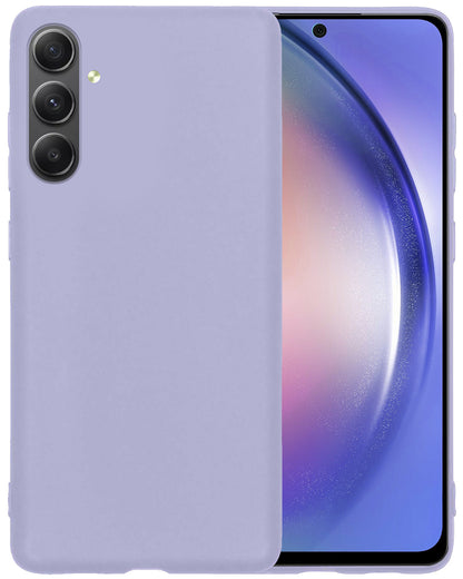 Samsung A54 Hoesje Siliconen Backcover Lichtgewicht - Lila