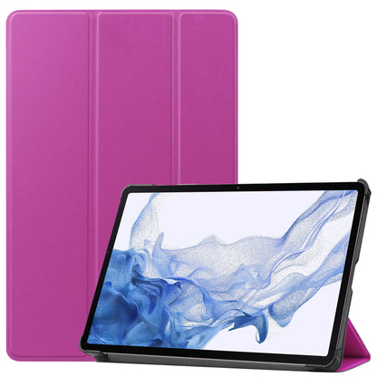 Samsung Galaxy Tab S8 Plus Trifold Bookcase Hoes - Paars