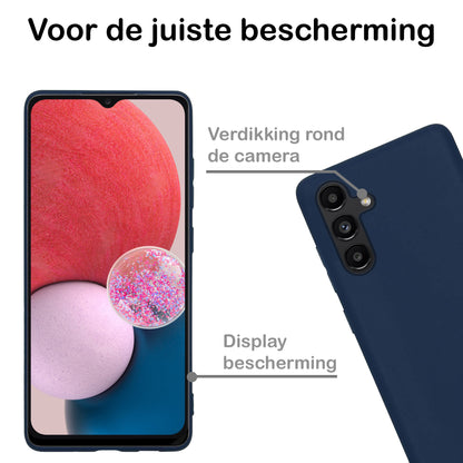 Samsung A13 5G Hoesje Siliconen - Donkerblauw